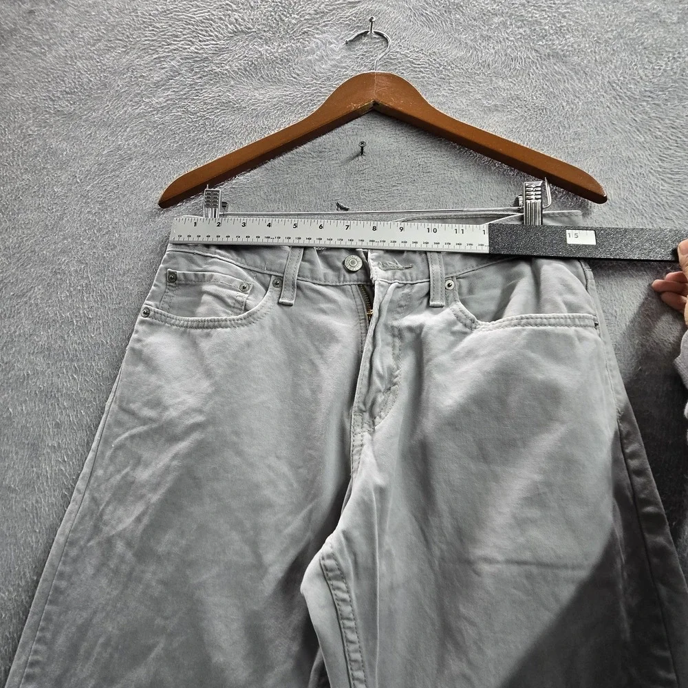 Levi's 514 Men Pants 31X32 Gray Straight Fit Button Zipper Twill 29